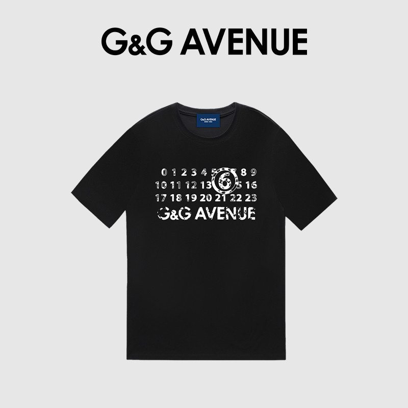 T-Shirt KAOS GUCCI Berwarna Hitam, Pilihan untuk Pria dan Wanita dengan Detail Kerah Bulat dan Atasa