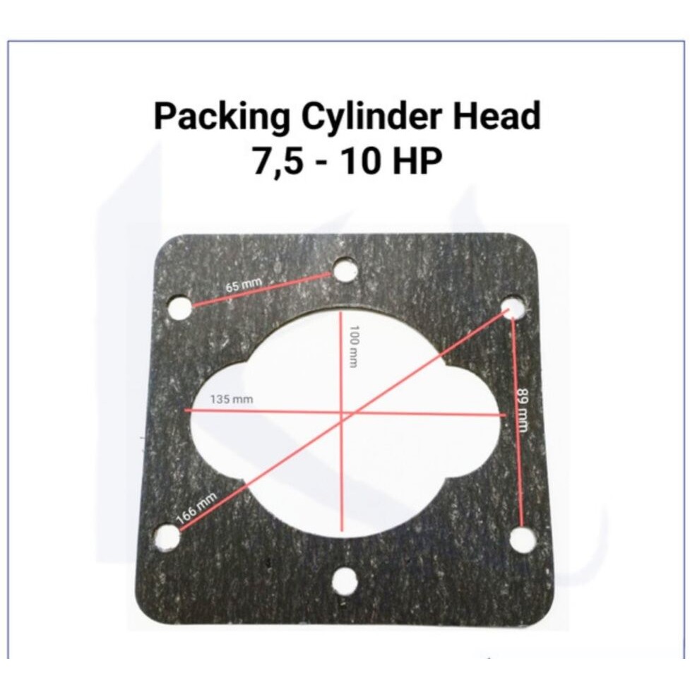 [BAYAR DI TEMPAT] (COD) Packing Cylinder Head Kompresor Angin 7.5Hp  10Hp