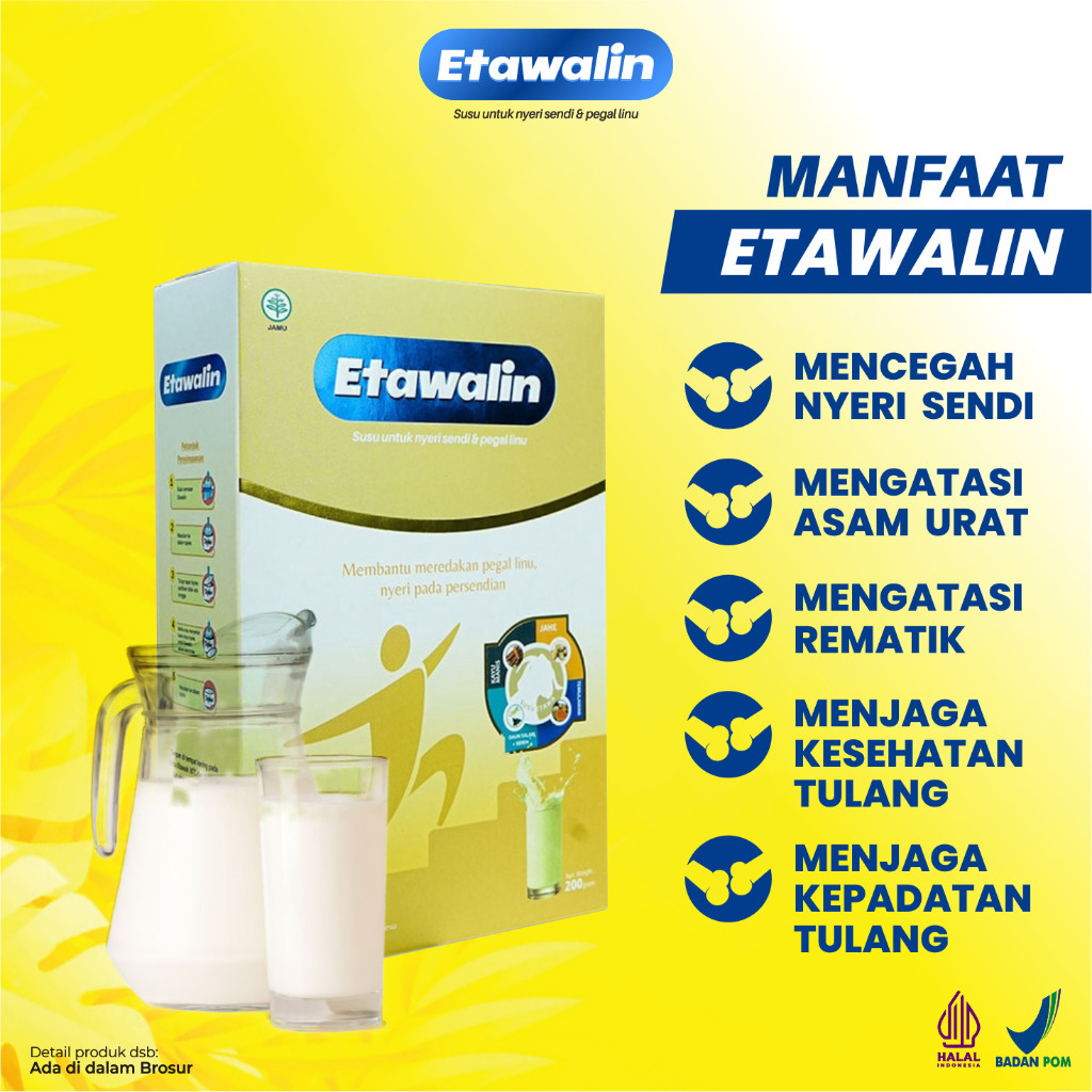 

Etawalin Susu Etawa Herbal Membantu Meredakan Pegal Linu Nyeri Pada Persendian 10 Box