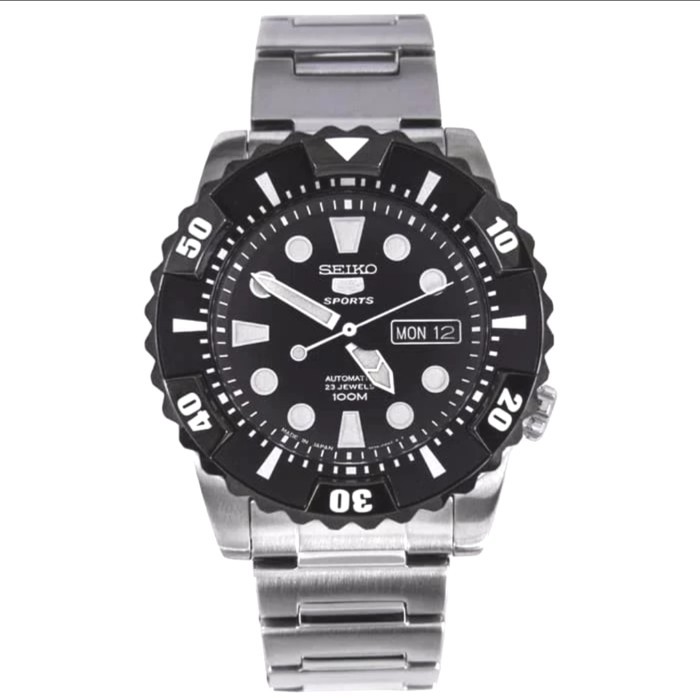 Jam Tangan Pria Seiko 5 Sports SNZJ19K1 Automatic Strap Stainless steel (Original)