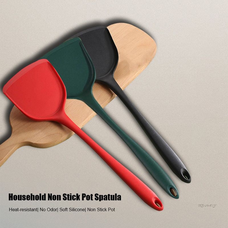 

COD⭐⭐Spatula Masak Bahan Silikon Premium Kualitas Food Grade Heatproof/Tahan Panas High Quality