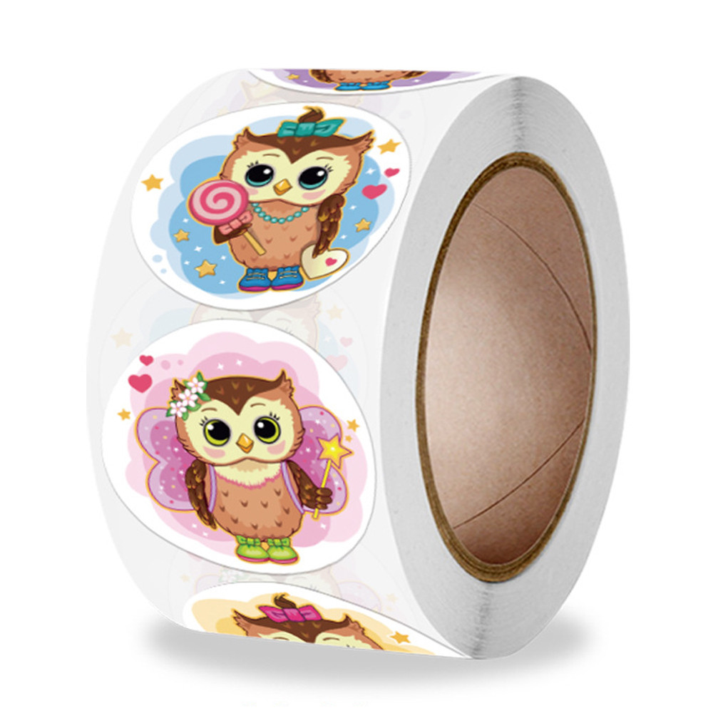 

100-500pcs owl Sticker Cute Animals Sticker for Kids Classic Toy Decoration School Teacher Supplies Encouragement Sticker