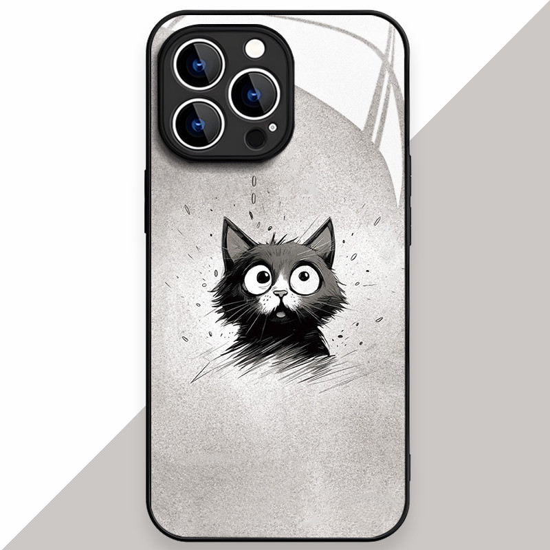 Case Iphone 13 13 Mini kaca Casing Iphone 14 15 Plus Case Iphone 15 14 Pro Max Casing Iphone 6 6S 6 