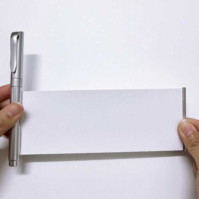 

Stealth Pen Rollout Paper Pen Pena Rahasia Pena Pullout Banner Pen - Perak