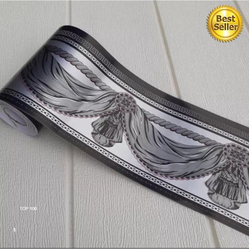 List wallpaper dinding 10cmx 10m border list wallpaper 10 meter list foam