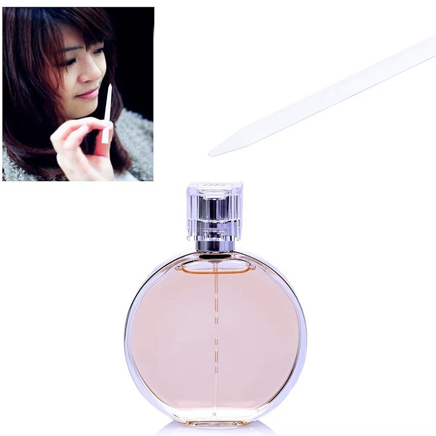 Label Strip - Kertas Parfum Blotter Strip Test Aroma Model Kepala Bulat Tebal / Smelling Strip /