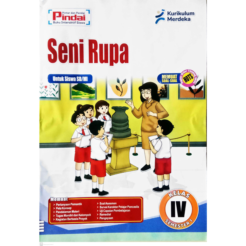 

Buku LKS Seni Rupa kurikulum Merdeka Kelas 4 SD/MI Semester 1