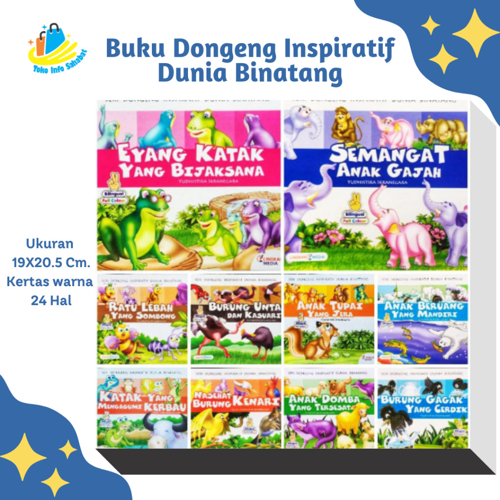 

Buku Cerita Anak Bergambar Dongeng Inspiratif Dunia Binatang