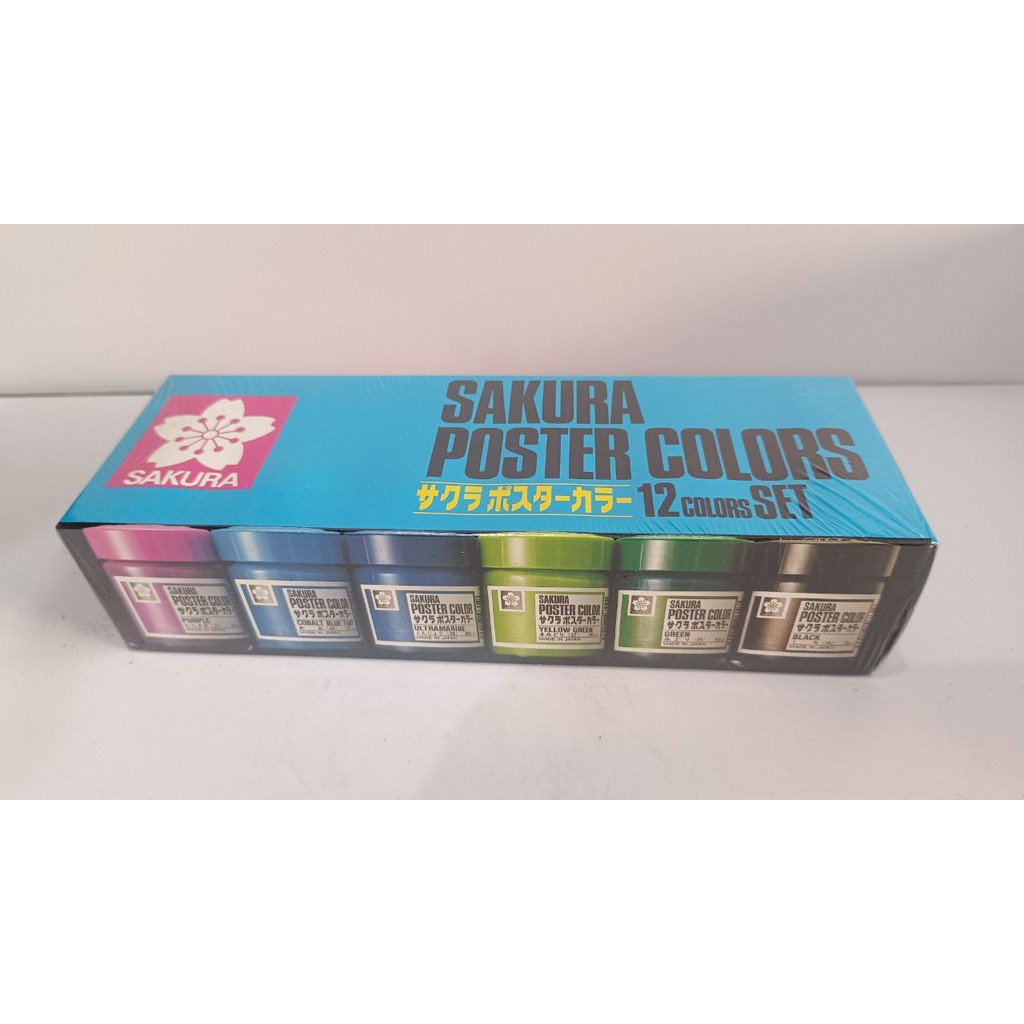 

Cat Poster Sakura Set - poster color set 12 warna x 30 ml
