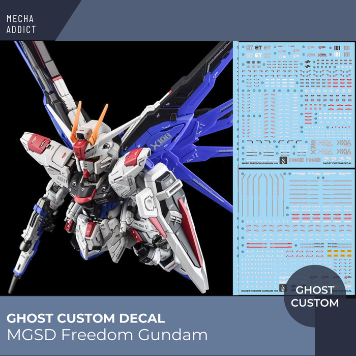 Water Slide Decal MGSD Gundam Strike Freedom by Ghost Decal