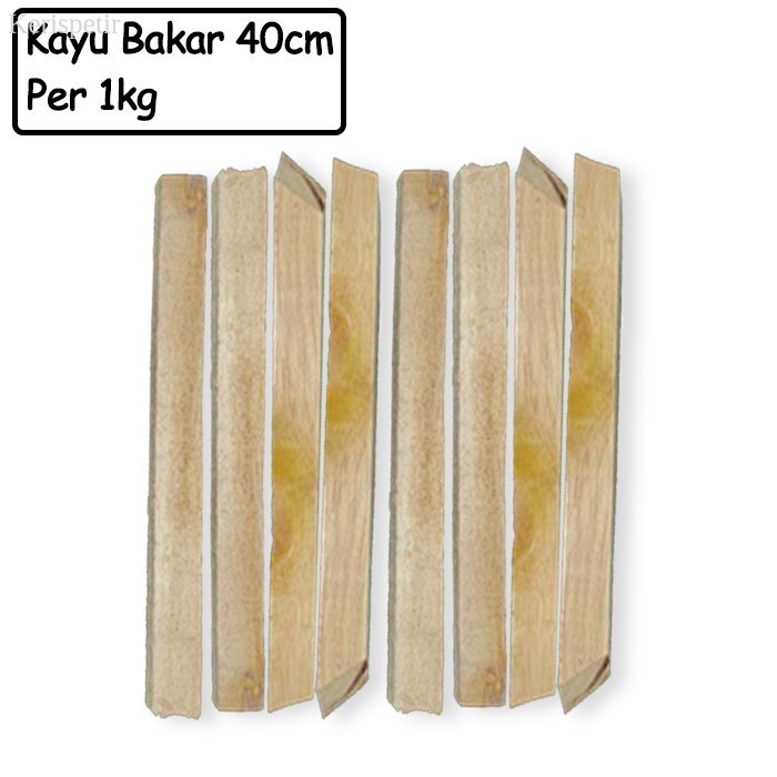 

Kayu Bakar BBQ 1kg Cacah Albasia 40 cm murah laris
