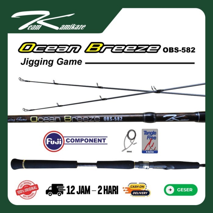 Joran Jigging KAMIKAZE OCEAN BREEZE OBS582 PE 3 joran jigging dasaran