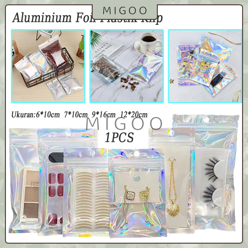 

Ziplock Hologram Foil / Plastik Klip Hologram Flat / Plastik Ziplock Glossy