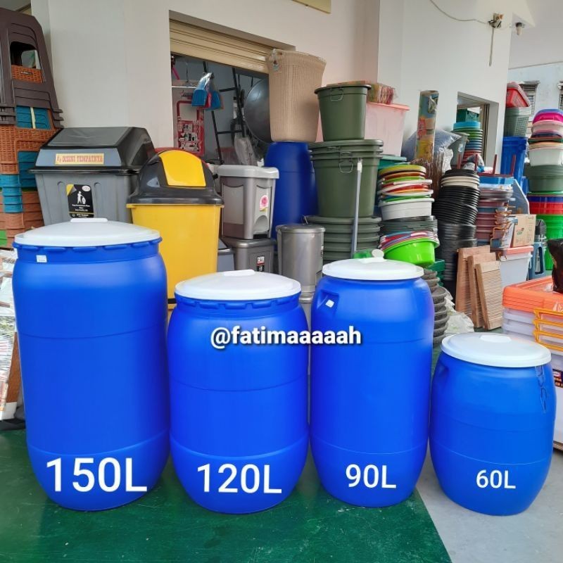 TONG AIR / TONG AIR + KRAN GREEN LEAF 60 90 120 150 LITER WADAH PENAMPUNG AIR