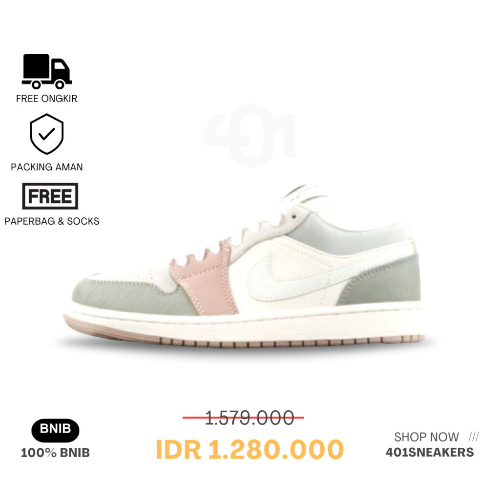 Sneakers Nike Air Jordan 1 Low Milan Beige Authentic 100% BNIB