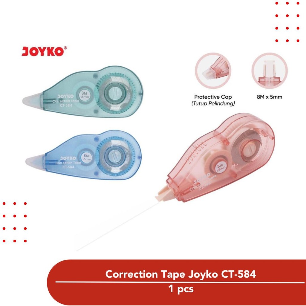 

Pita Koreksi Correction Tape Joyko CT-584 Tip-Ex