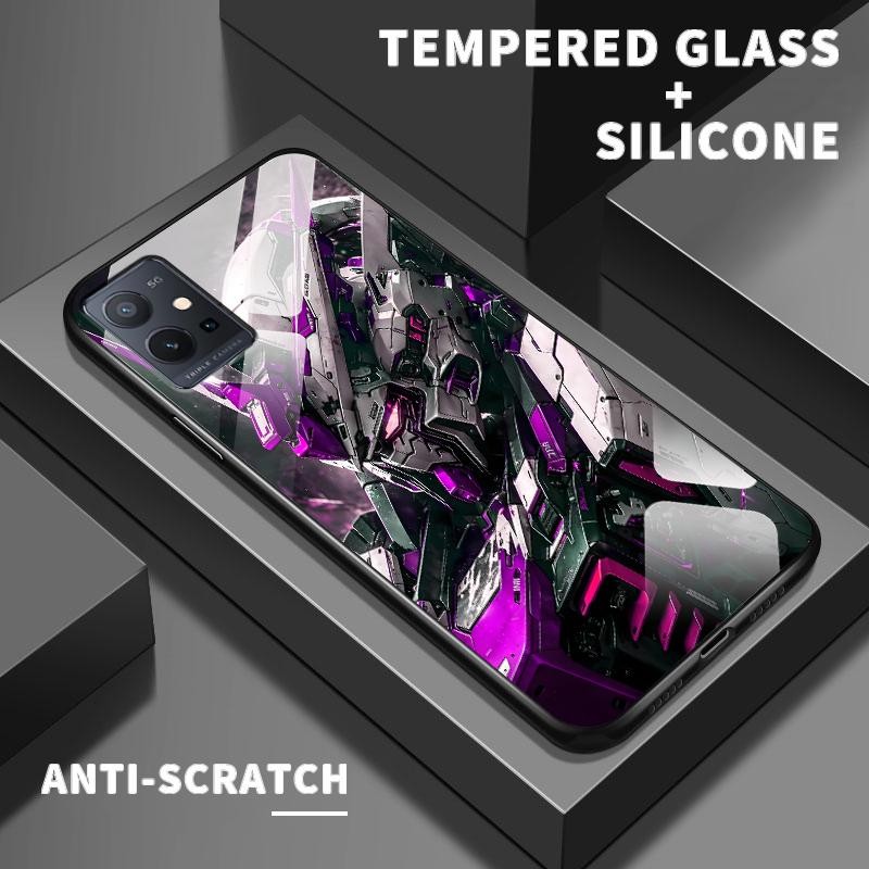 Casing Kaca Keras For Vivo T1 5G T1x 4G T2 4G T3 U10 U3x U20 U3 X50 Lite Z1 Z1i Z1 Lite Z1x Z3x Z5i 