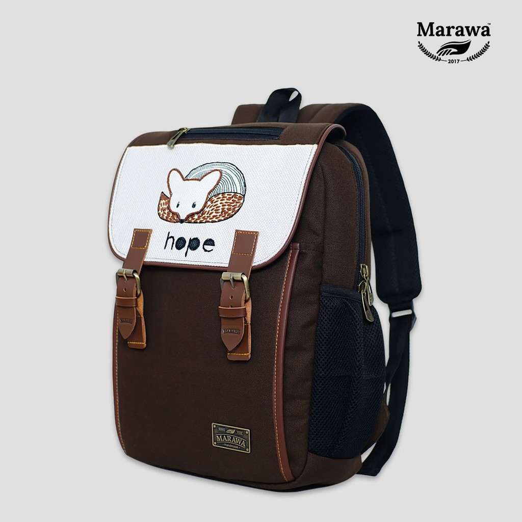 MARAWA Kanke - Refur Backpack Tas Ransel Laptop Coklat