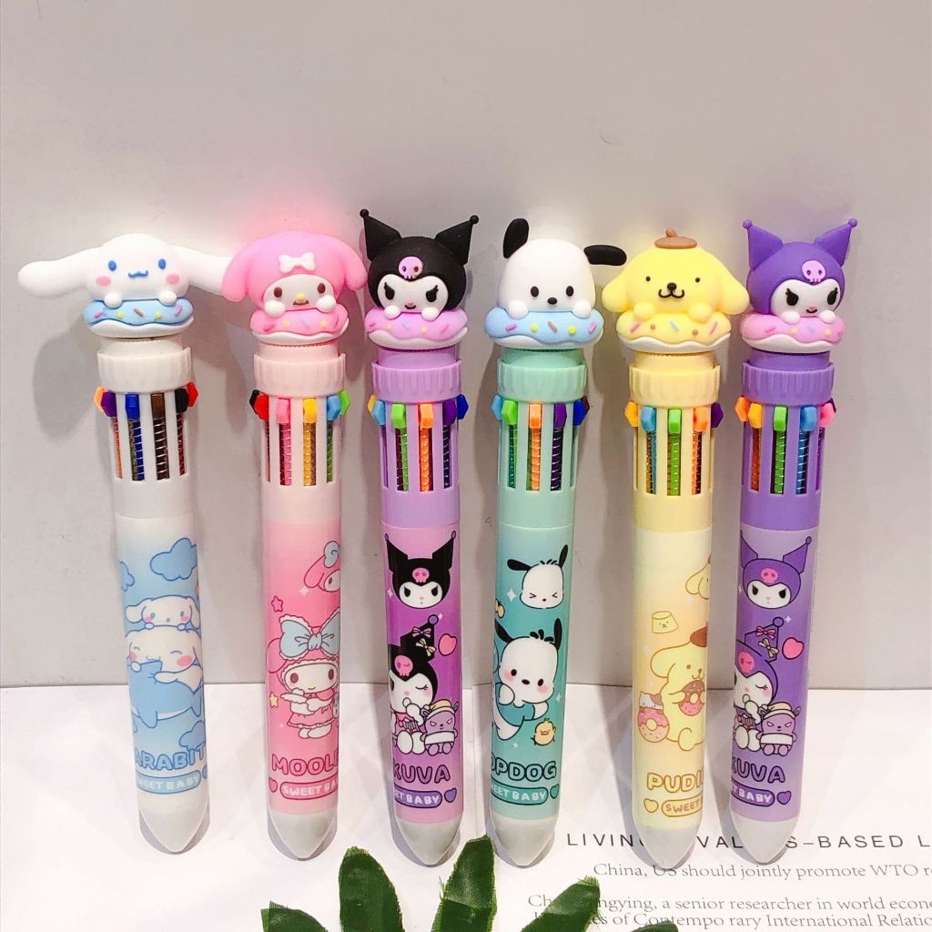 

Bellini - Pulpen 10 tinta warna motif karakter kartun sanrio - 23001