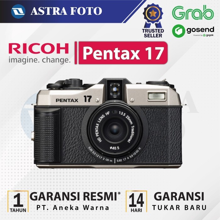RICOH Pentax 17 Film Camera 35mm Half Frame Kamera Film GARANSI RESMI