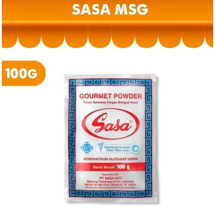 

Sasa MSG 100 gram Bundling isi 10PCS - SASA MSG PENYEDAP RASA 100GRAM Penguat Rasa Masakan Kemasan 100 GR X 10 PCS - BUNDLING ISI 10