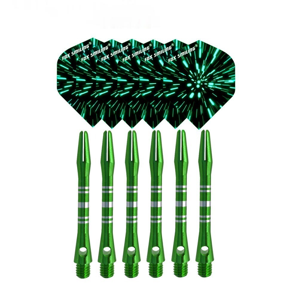 6PCS Aluminium Dart Shafts With 6PCS Darts Flights Dart Accessories