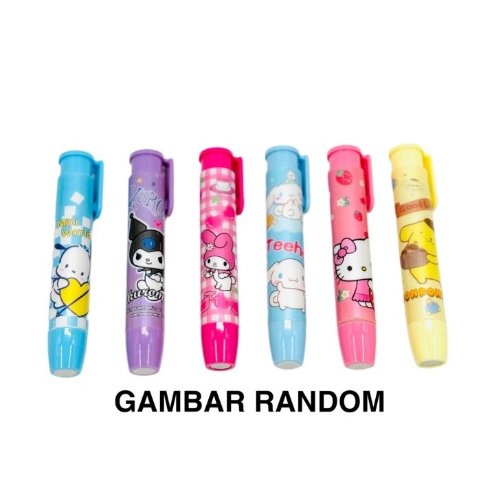 

( DAPAT 1 PCS ) PENGHAPUS CETEK SANRIO CC-0066 / Stip Cetek Sanrio CC-0066 Kuromi My Melody Cinnamoroll