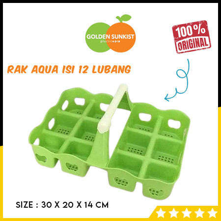 Rak Aqua Gelas 12 Lubang Golden Sunkist
