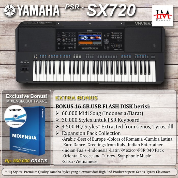 PSR SX720 / PSRSX720 / PSR-SX720 / PSR SX 720 Keyboard Arranger Yamaha