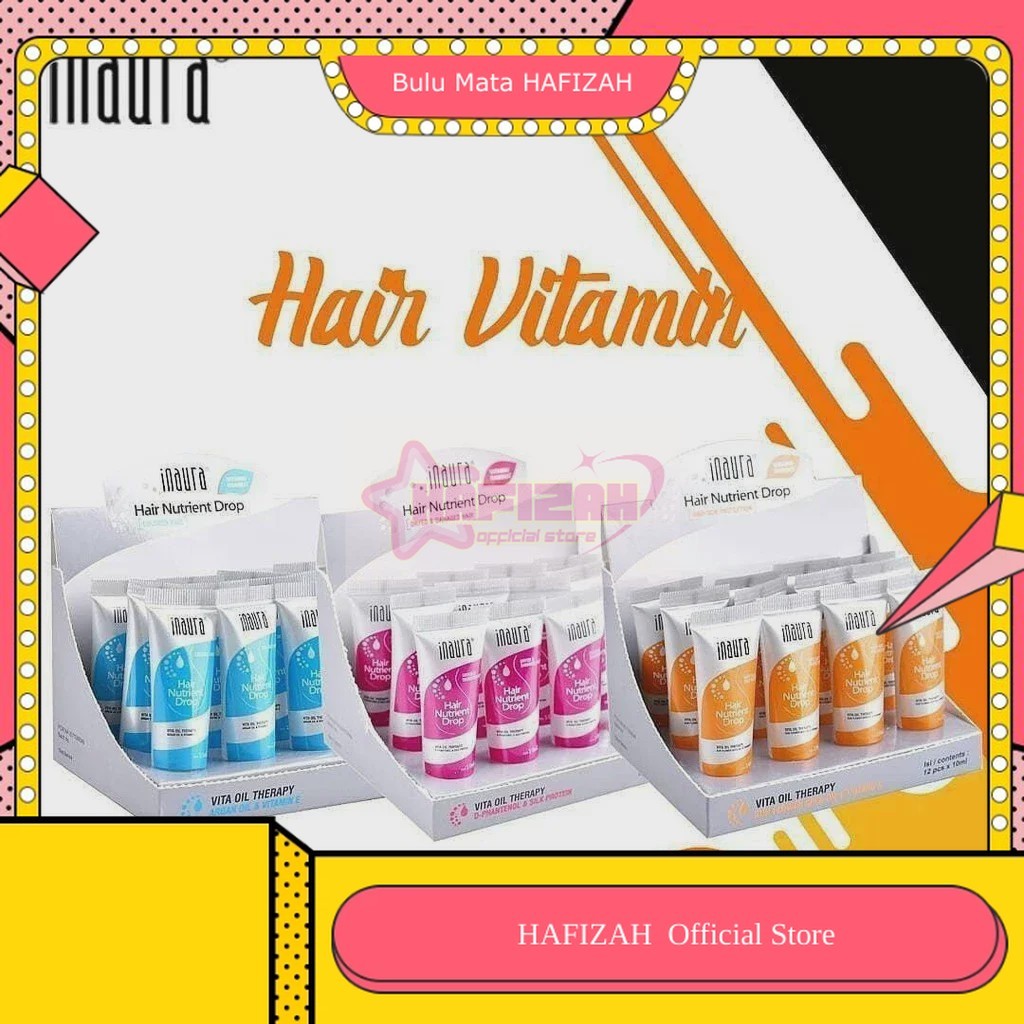Inaura Hair Nutrient Drop Vitamin Rambut 8ml Vitamin Rambut Inaura
