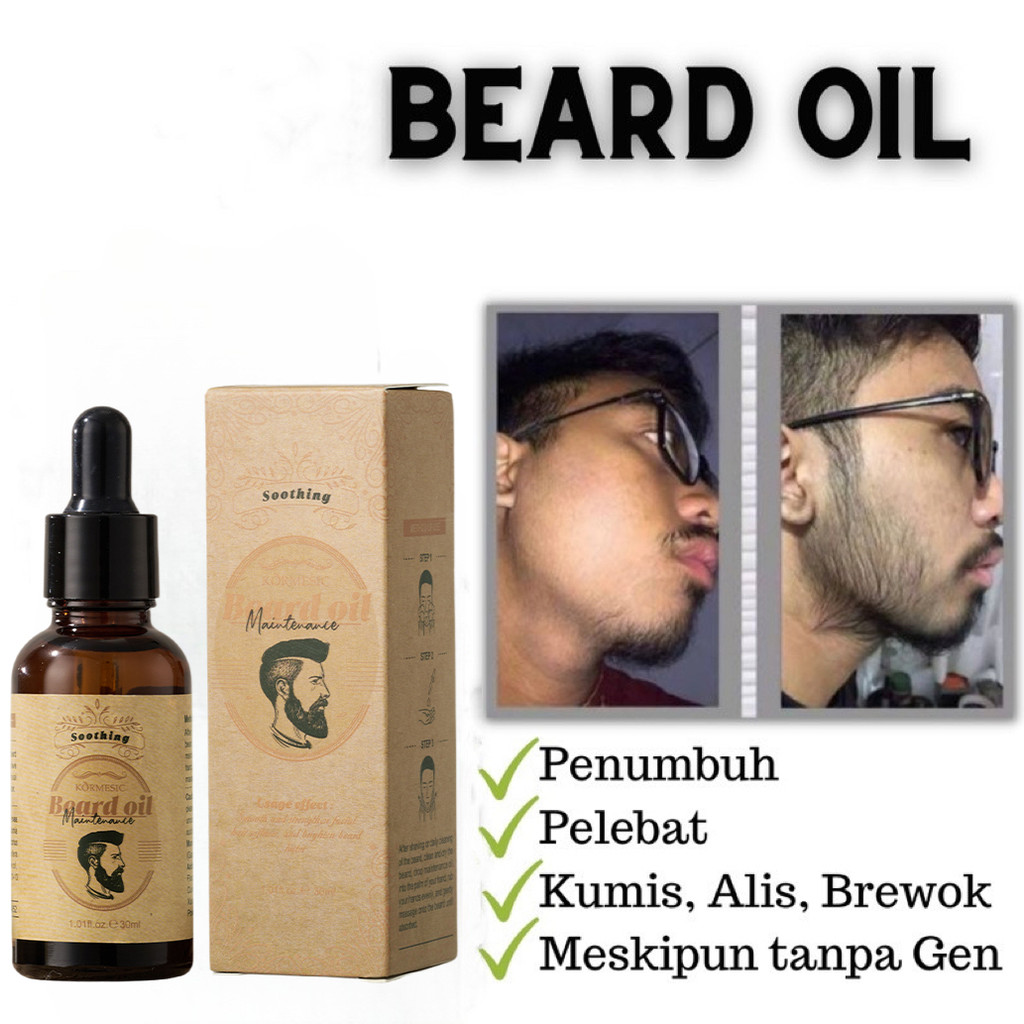 RB KORMESIC Penumbuh Kumis Cepat Pria Penumbuh Brewok Paling Cepat Ori Beard Serum Penumbuh Jambang