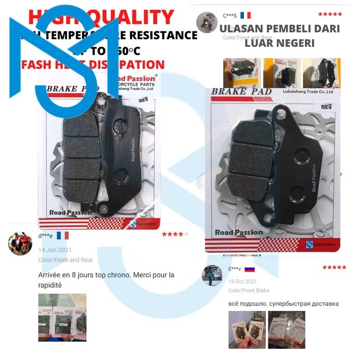 Kampas Rem HONDA CB 500X CBR 500 CB 500F Rebel 500 High Quality