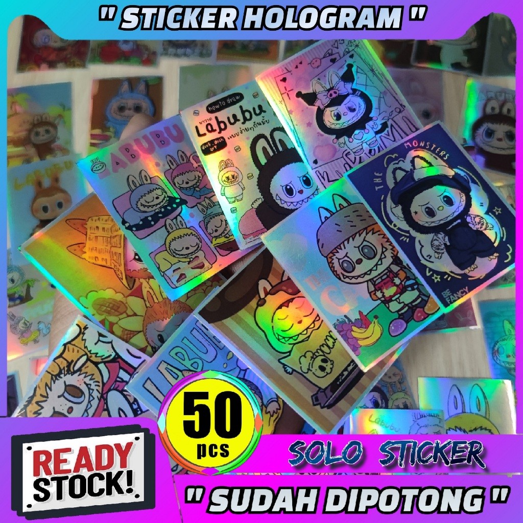 

JDM Project - Stiker Labubu Sticker Viral Hologram Isi 50 pcs