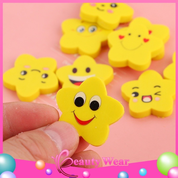 

Penghapus Pensil Bintang Karakter Emoji Smile Set 3pcs