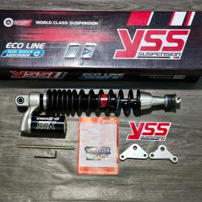 Shock Tabung YSS Rear Black New Model Vespa Sprint Primavera
