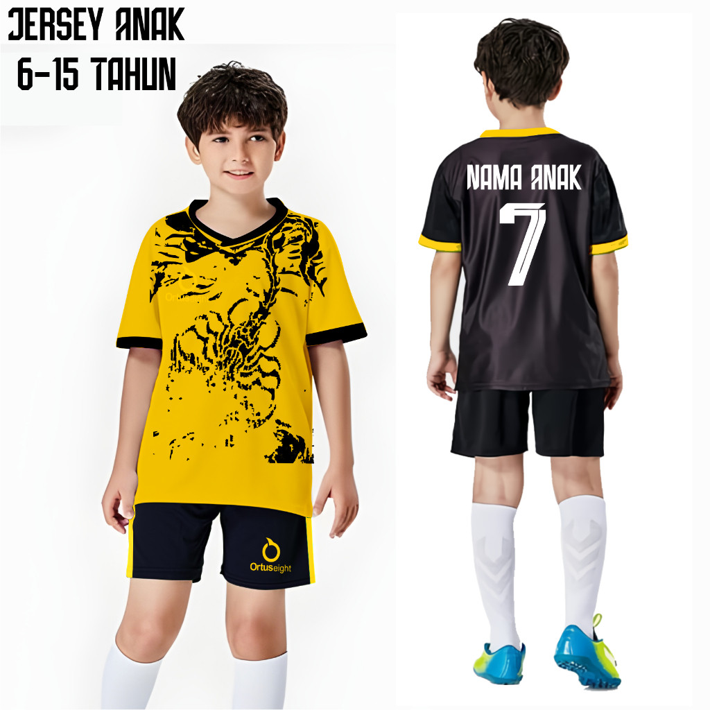 Jersey Anak Custom Nama Baju Bola Sablon Nama Jersey Futsal Custom 04