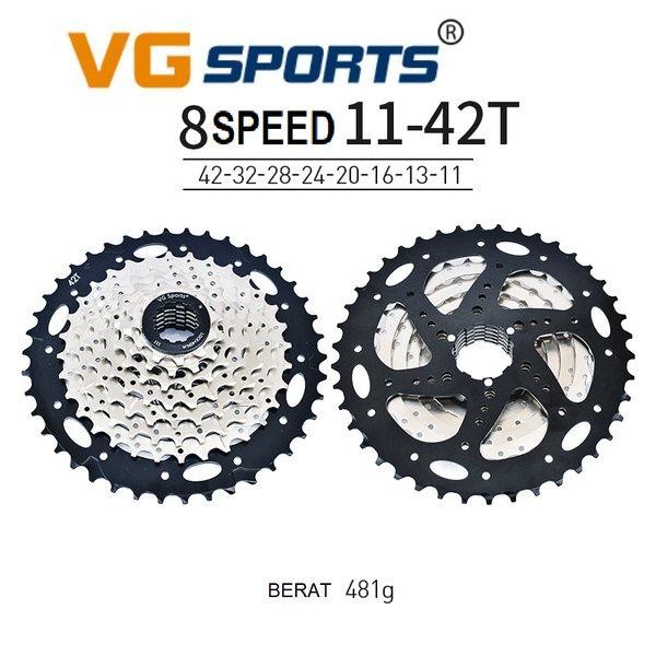 Sprocket VG SPORTS 8 Speed 11 42T Cassette freewheel flywheel 8speed 42 T GEAR sepeda GUNUNG lipat s