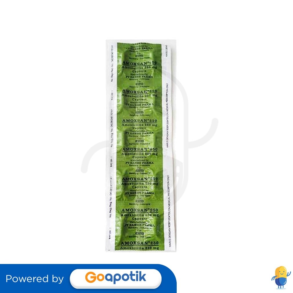 Amoxsan 250 Mg Strip 10 Kapsul