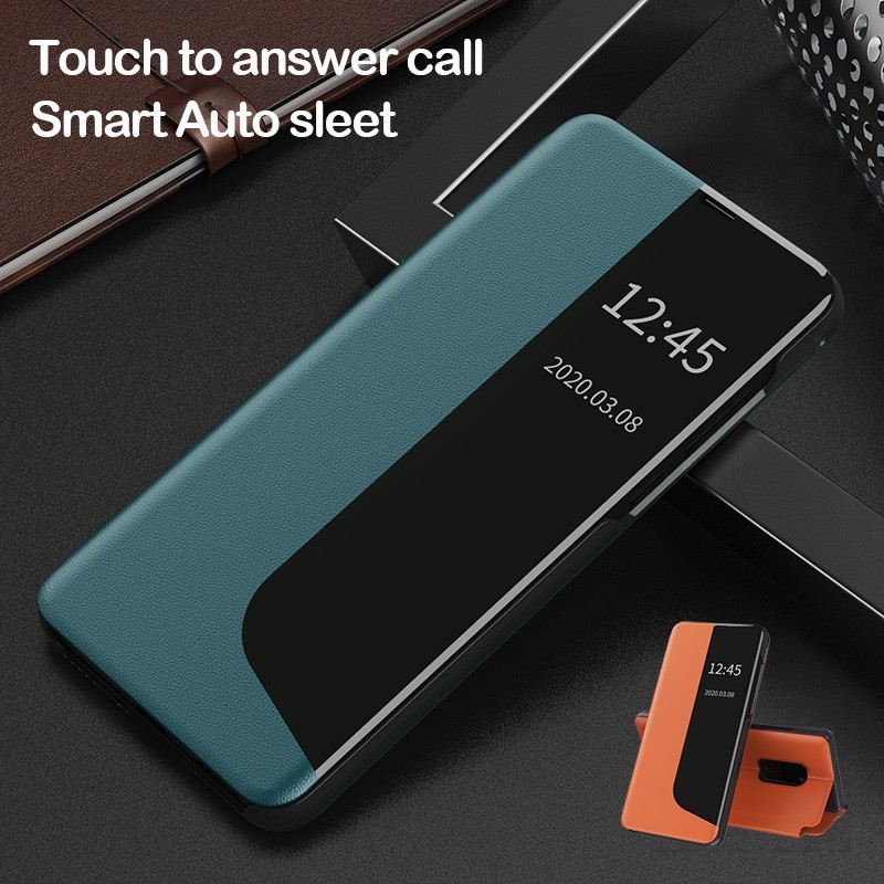 Huawei P30 P20 Pro Mate 20 P40Pro P30Pro P20Pro Mate20 Telepon Case Smart Auto Sleep Mirror Leather 