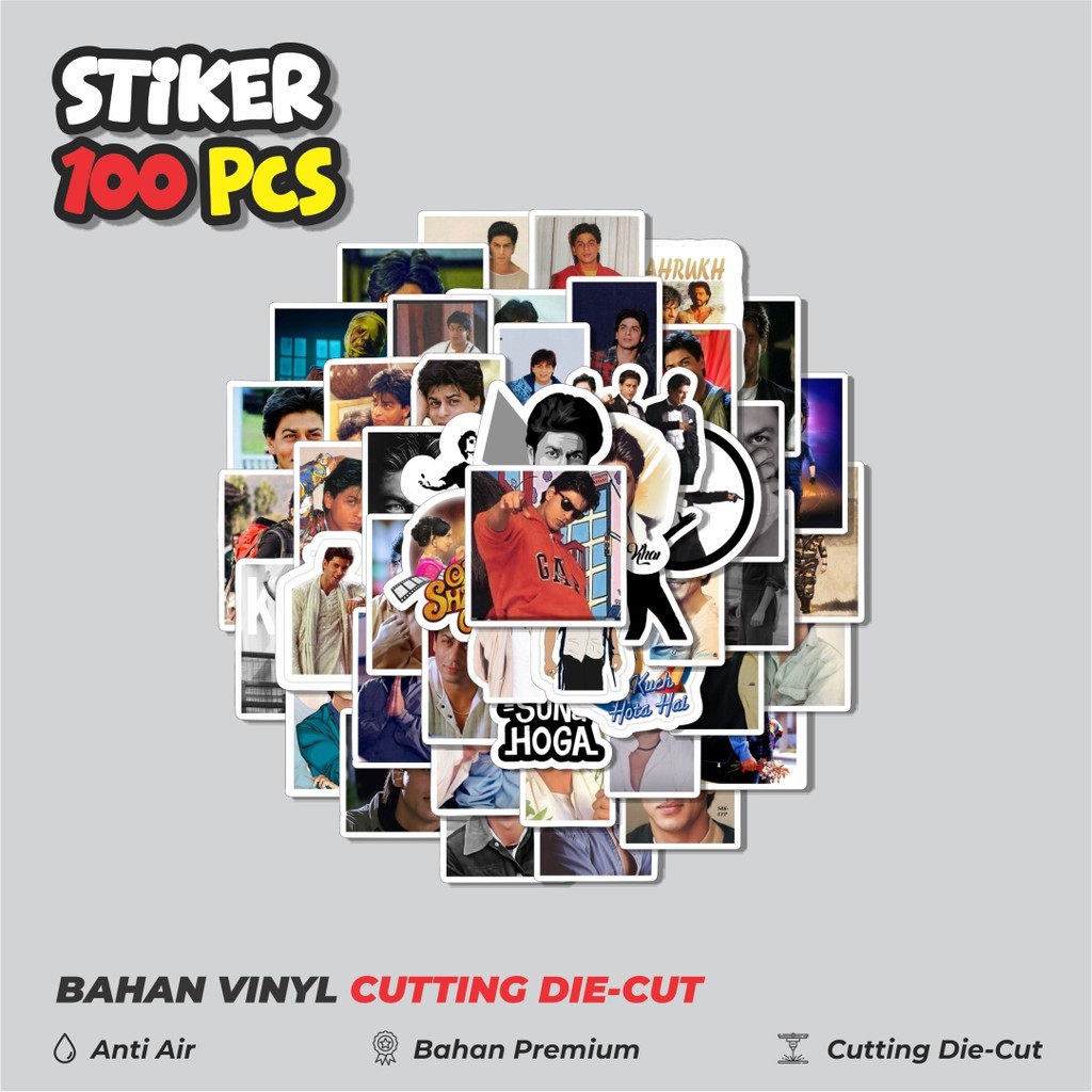 

Terbaru! 50 pcs Stiker Shah Rukh Khan Dekorasi Lucu Kreatif untuk Notebook, Skateboard, HP