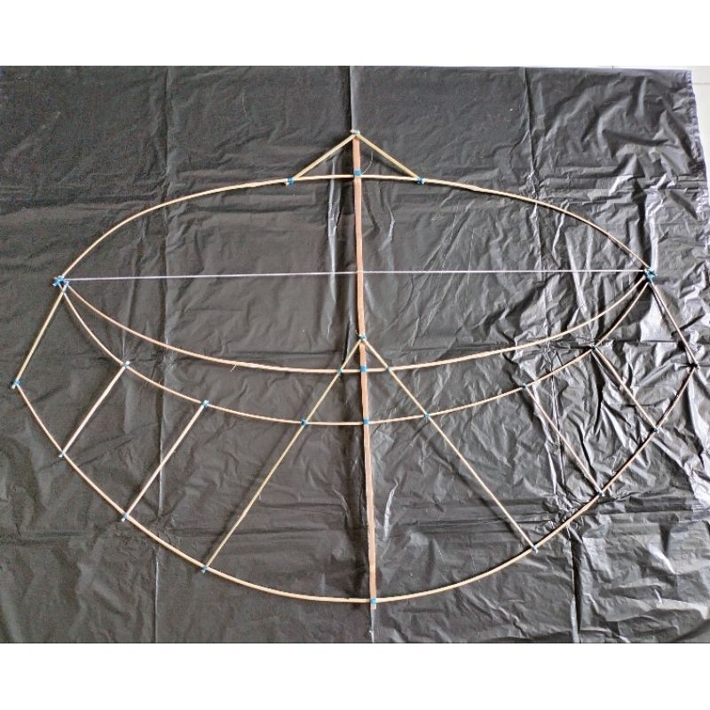 pasti terbang Rangka Layangan Gapangan Pegon Ceper 60cm Kerangka Layangan Pegon Ceper