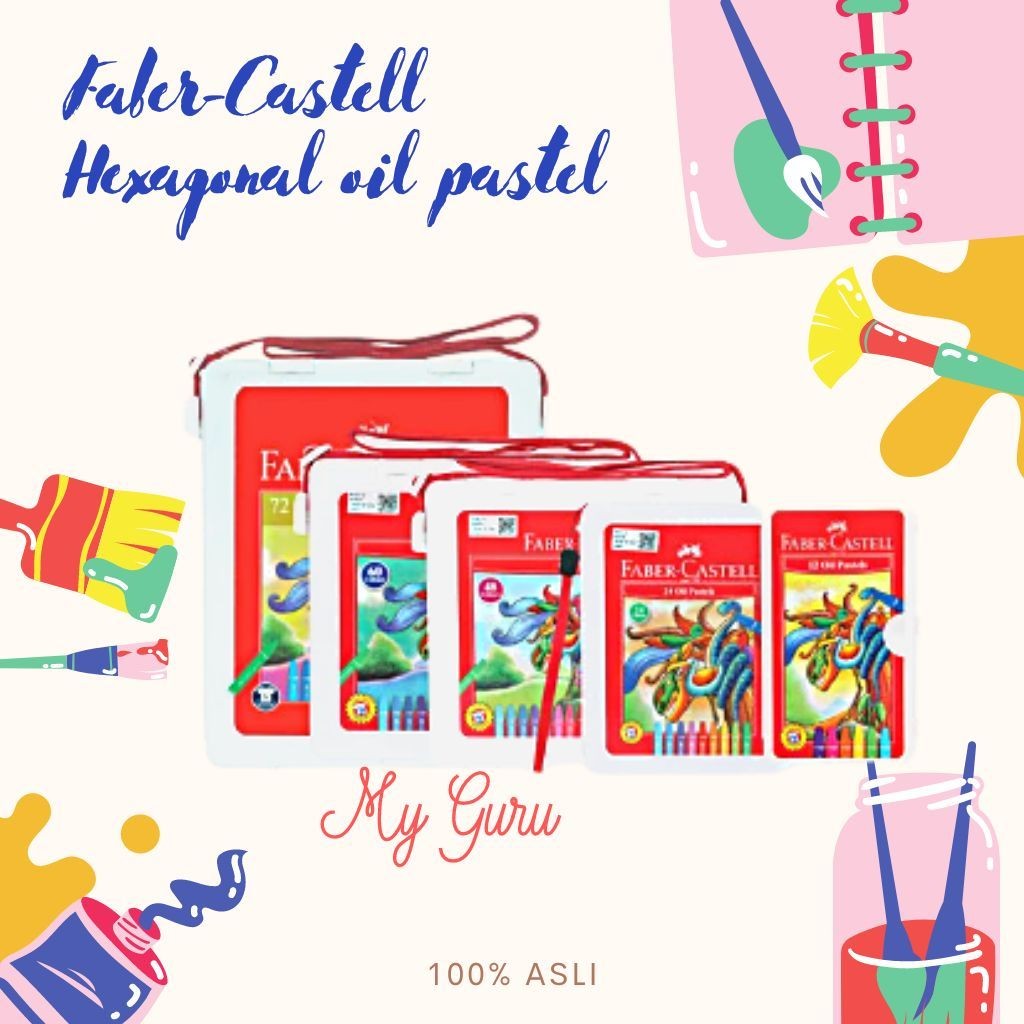

[SET] FABER CASTELL HEXAGONAL OIL PASTEL / CRAYON OIL PASTELCO