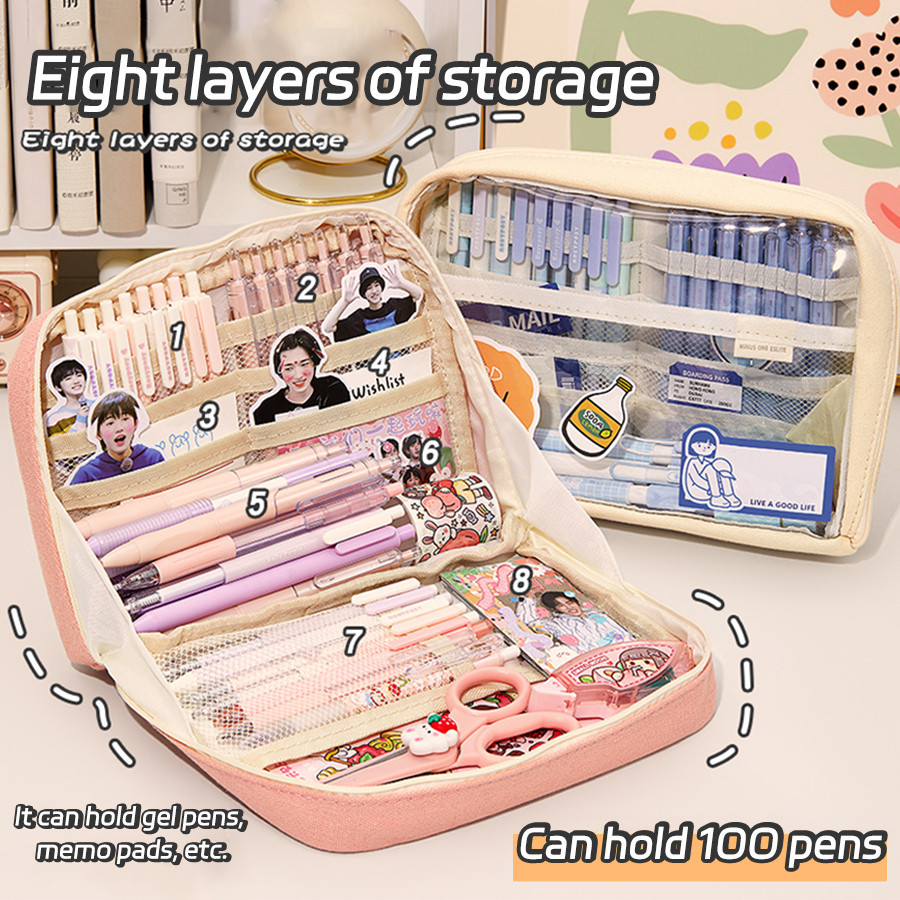 

JAMIN MURAH !!![DOTDING] Kotak Pensil 8 Lapis - Tempat Pensil Anak Perempuan Kapasitas Besar, Bisa Dibuka 90° - Untuk Sekolah & Kantor H321(BISA LANGSUNG ORDER)