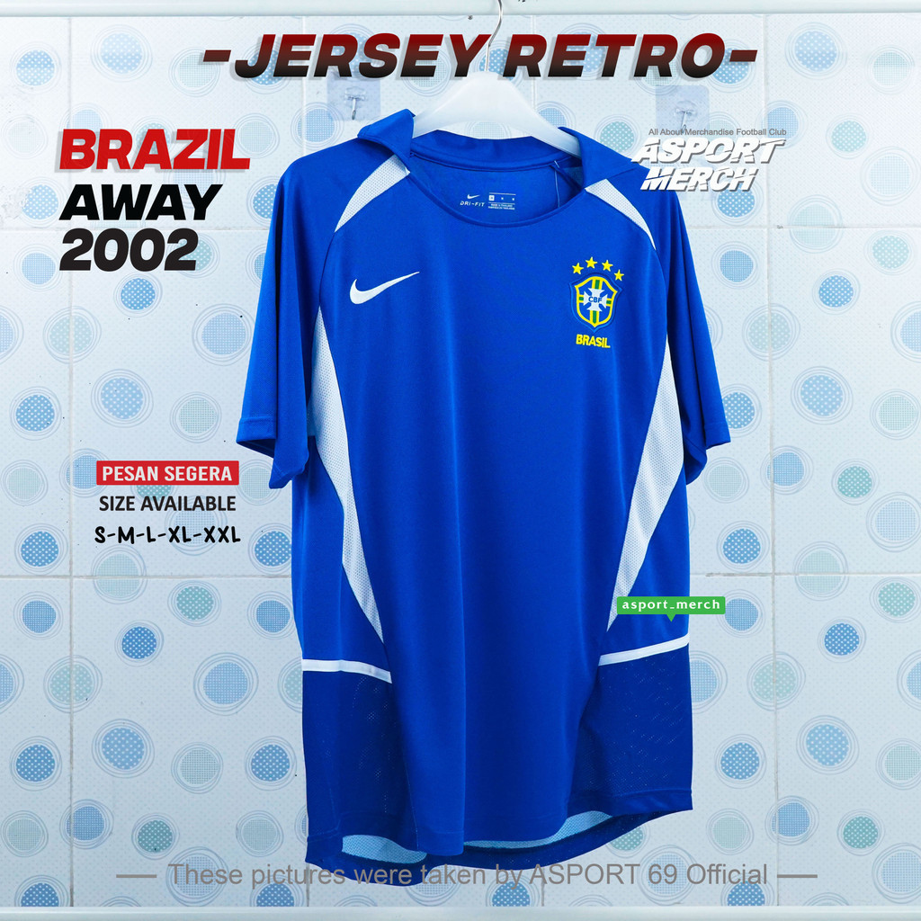 ASPORT BRAZIL RETRO AWAY WORLD CUP 2002  BRASIL AWAY 2002