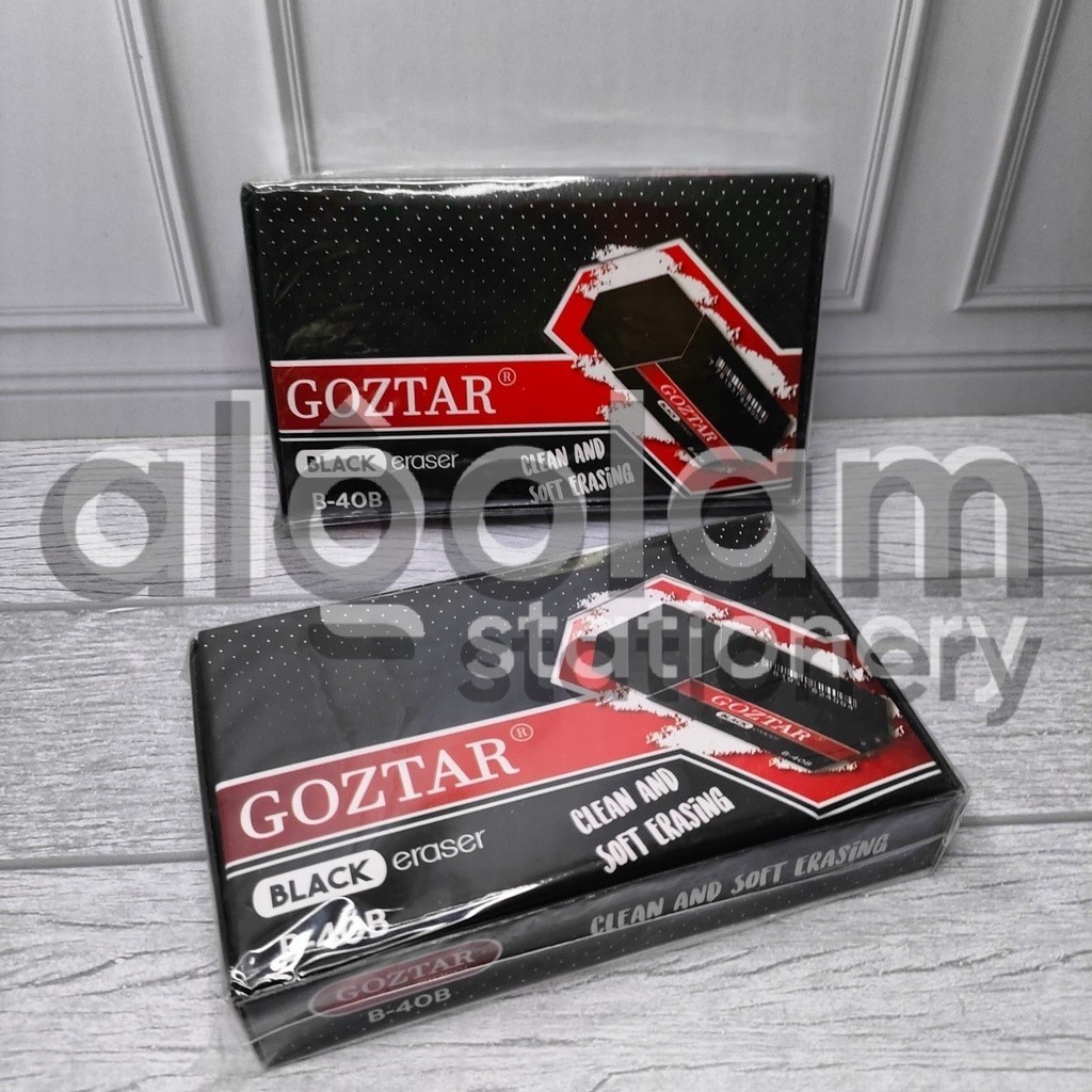 

SATU PACK ( 40 PCS ) Penghapus Goztar / Parko Kecil Hitam / Penghapus Opini Kecil Hitam lengkap