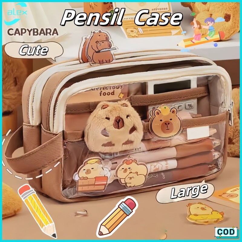 

Capybara Tempat Alat Tulis Kotak Pensil /aesthetic Tas PenaTempat Pencil Tas Pensil Kapasitas Besar/Stationery Pencil Case/Students Pencil Case