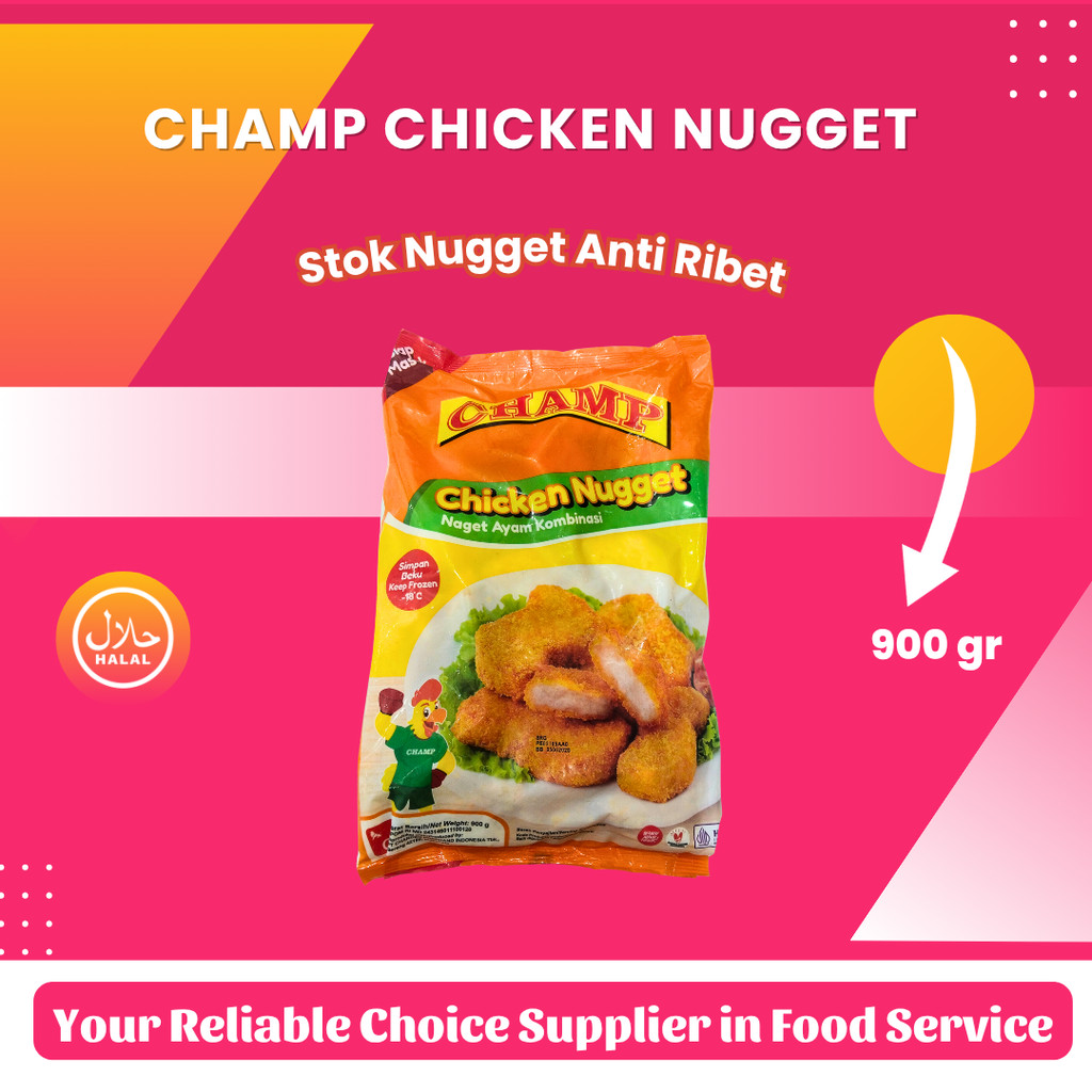 

champ chicken nugget 900gr
