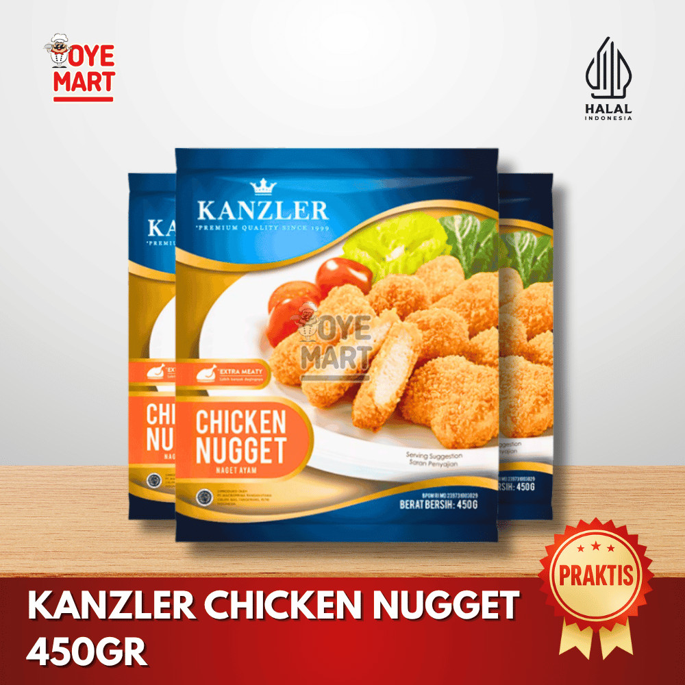 

KANZLER CHICKEN NUGGET 450GR / NUGGET AYAM