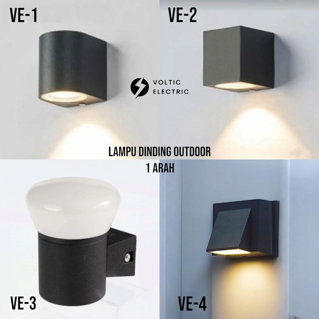 LAMPU DINDING PILAR OUTDOOR MINIMALIS 1ARAH LAMPU DINDING TERAS OUTDOOR ANTI AIR 1 ARAH