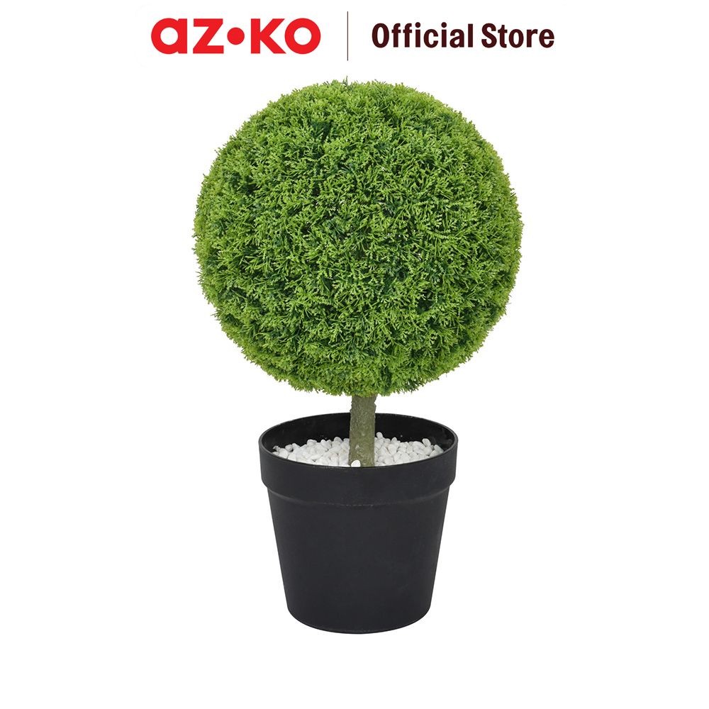 AZKO Forhom 52 cm Tanaman Artifisial Topiary 1 Bola Cypress Tumbuhan Tanaman Buatan Dekorasi Plant S